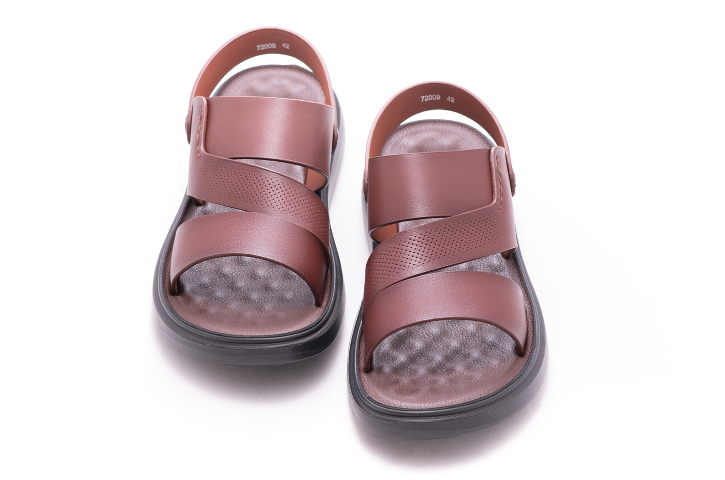 Sandale barbati piele naturala MELS 72009 maro
