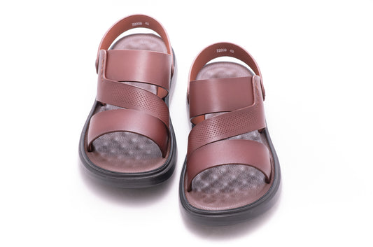 Sandale barbati piele naturala MELS 72009 maro