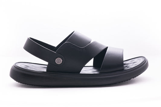 Sandale barbati piele naturala MELS 72009 negru