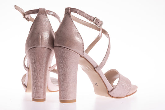Sandale dama elegante piele naturala LARISA A 2-41 roz pudra