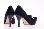 Pantofi dama eleganti piele naturala T299-1 negru velur