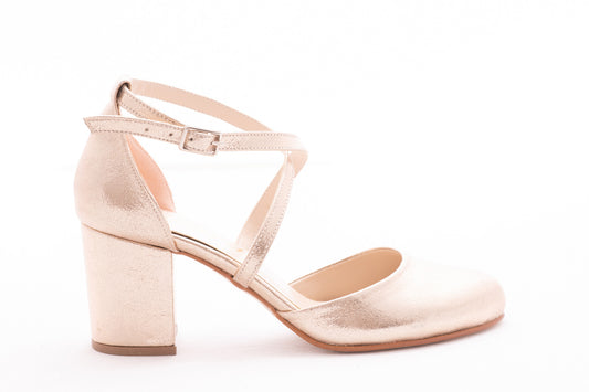 Pantofi dama Karin 81 auriu sclipici
