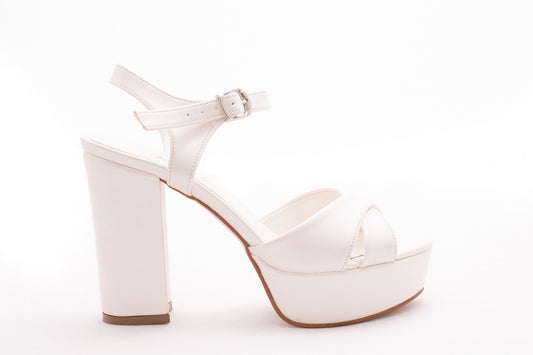 Sandale mireasa Karin 7232 alb