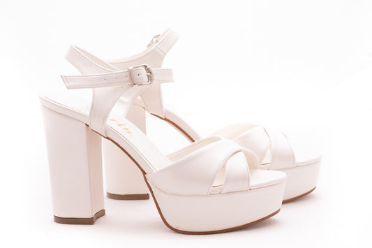 Sandale mireasa Karin 7232 alb